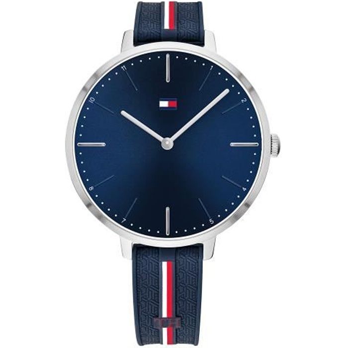 Tommy Hilfiger Femme Analogique Quartz Montre avec Bracelet en Silicone 1782154