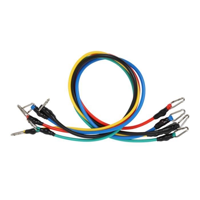 ELASTIQUE DE RESISTANCE - HARNAIS DE RESISTANCE - EXTENSEUR - ELASTIBAND - SANGLE DE MUSCULATION Bandes de résistance 5 pièces