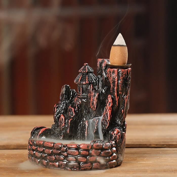 1 PC Résine Refoulement Encensoir Cadeau Petite Taille Eau De Montagne Gloriette Aromathérapie Four Tour Creative OBJET DECORATIF