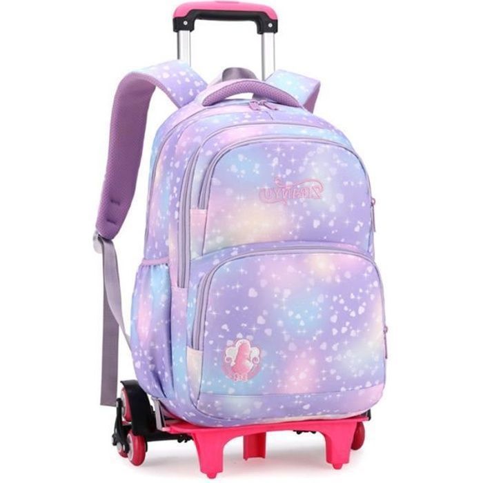 Cartable à Roulettes Fille GarçonEtanche, Sac d'école College