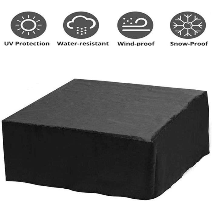 Housse de Protection pour Spa - LARGEIGHT - 220 x 220 x 85 cm - Imperméable - Anti-UV - Tissu Oxford