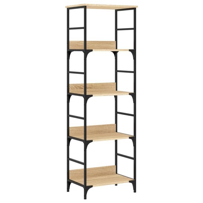 Étagère de rangement Bibliothèque chêne sonoma 50x33x153 cm bois dingénierie CHY82450035