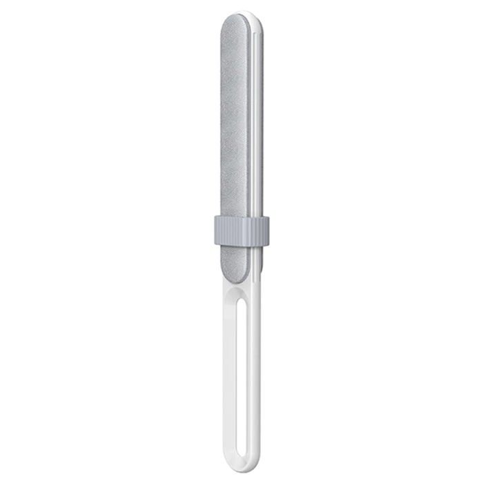 Brosse d'épilation longue pour animaux de compagnie Brosse d'épilation portable électrostatique pour chien, Blanc