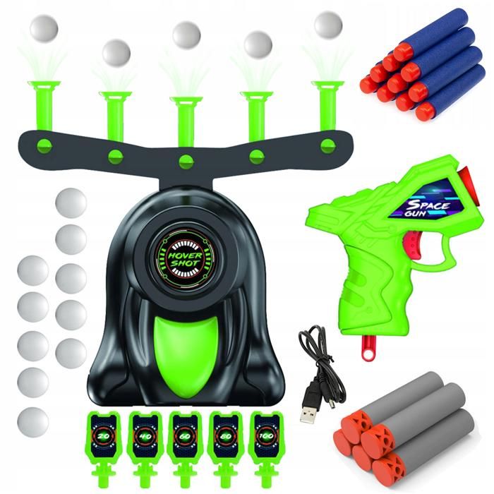 Jeu De Fléchettes Double Face Pour Enfants - Cible 73cm Pliable, Avec 2 Pistolets Nerf, Idéal 3-12 Ans - 4