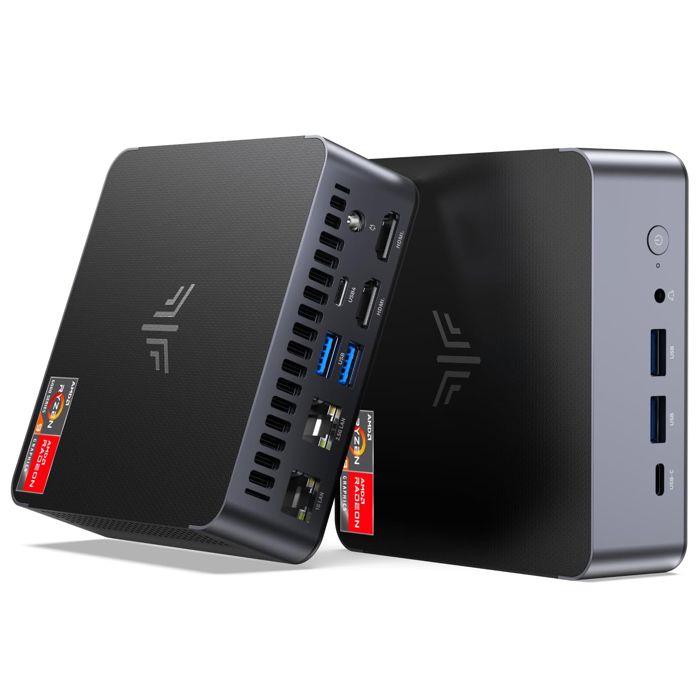 NiPoGi Mini PC Gaming ΑΜD Ryzen 9 6900HX(8C/16T jusquà 49GHz) 16Go DDR5 4800MHz/ 512Go NVMe PCIe3.0 SSDWiFi6/BT5.2/ 4K@60Hz