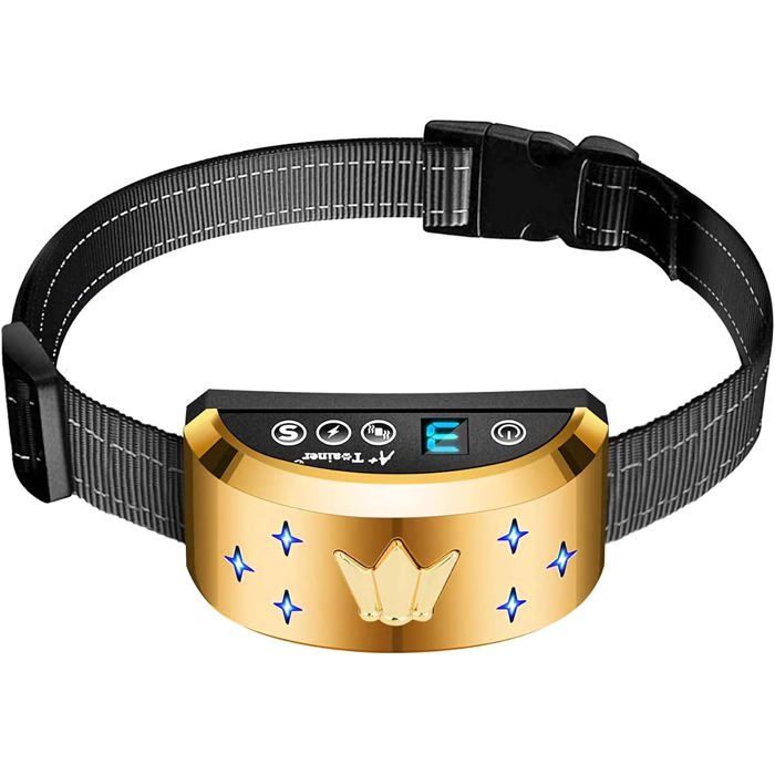 Comparer les prix de Collier anti-aboiement électrique automatique rechargeable pour chien avec 7 niveaux réglables 3 modes de sensibilité/vibration/ch