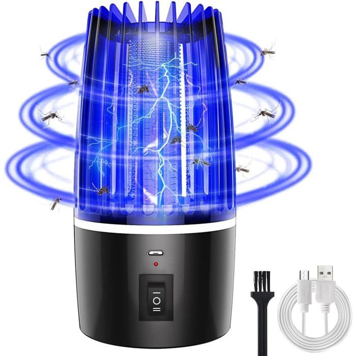 Lampe Anti-Moustique Électrique 3000V 20W UV – Tueur D’Insectes Intérieur/Extérieur 80 M² – IPX4 Étanche & Éco