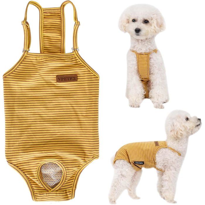 Culotte Hygiénique Lavable Pour Chienne En Chaleur - Taille L, Vert, Réglable, Anti-fuites, Pour Incontinence Et Protection