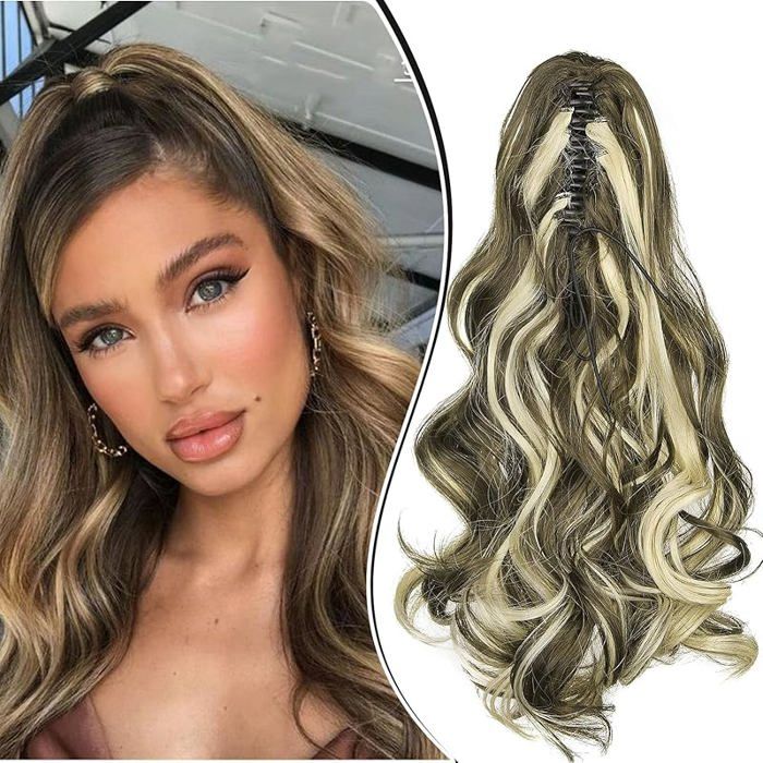 Postiche Cheveux Naturels Patrick NANCAY Chatain Clair 38 Cm - Bon état, Pince à Griffes