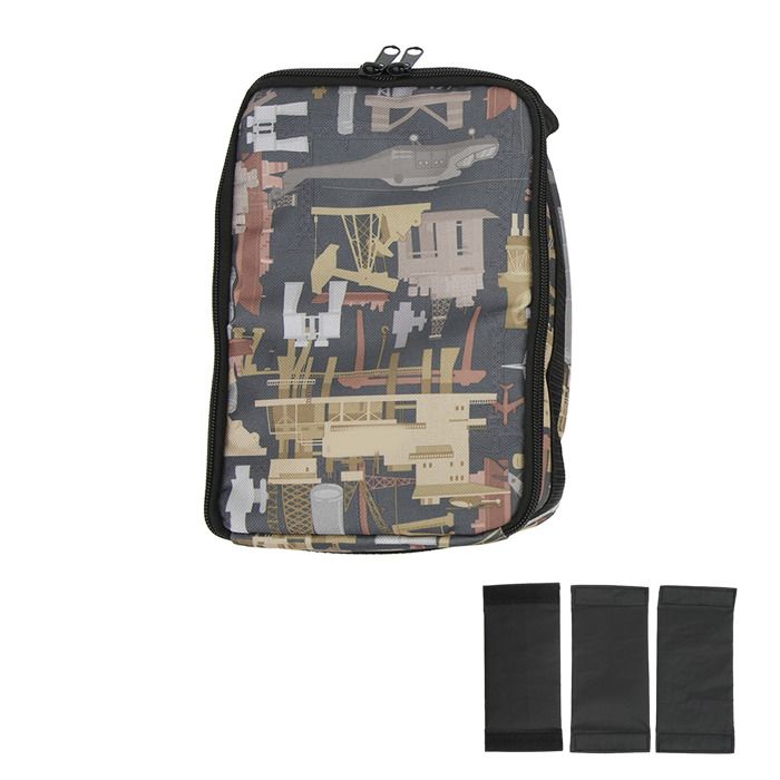 Sac de pêche 4 couches tissu Oxford ligne multi-usages Sac à main avec crochet pour moulinet