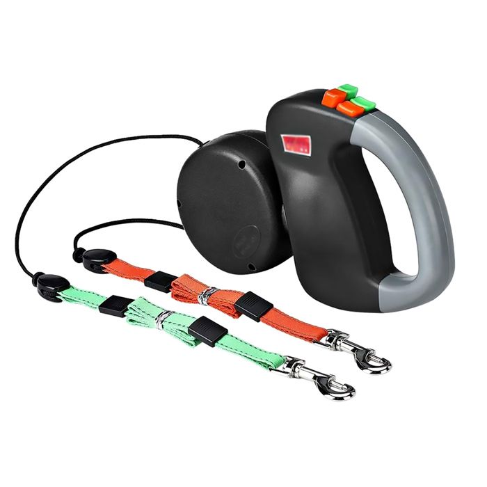 Comparer les prix de ZEAICOS Laisse rétractable Chien double laisse pour deux chiens laisse pour chiens sans enchevêtrement laisse pour chiennoi Label