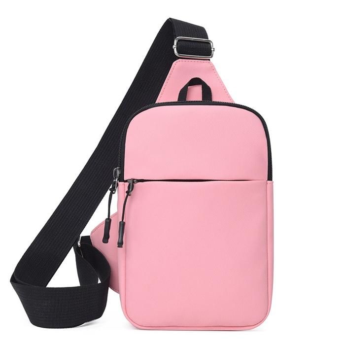 XJYDNCG Sacoche Homme Bandouliere Sac de Poitrine - Homme Femme - Tissu Oxford - Rose