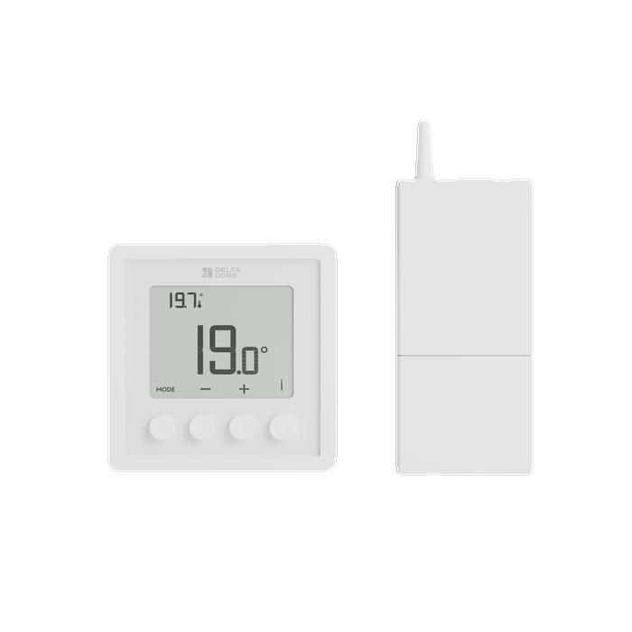 Thermostat dambiance sans fil - DELTA DORE - Tybox RF 210 - Fil pilote / hydronique - Écran LCD - Radio sécurisée Tydom