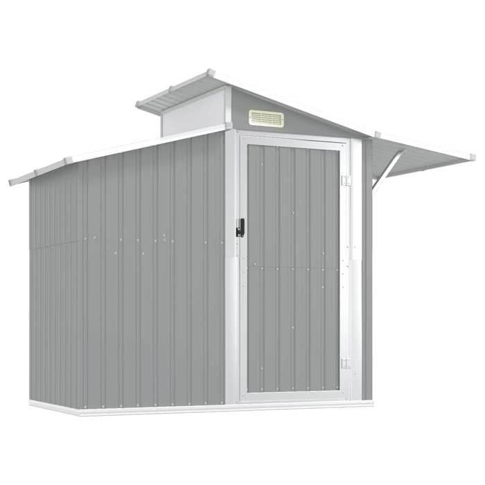 En PromotionAbri de jardin Moderne - ABOTT@ abri de rangement/Armoire haut - Gris 270x130x208 5cm Acier galvanisé B2675592