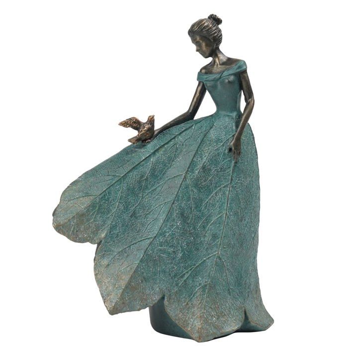 Collection de Statues de fées pour décoration de la Maison – Ange Feuille en résine pour décoration de Jardin pour extérieur ou in