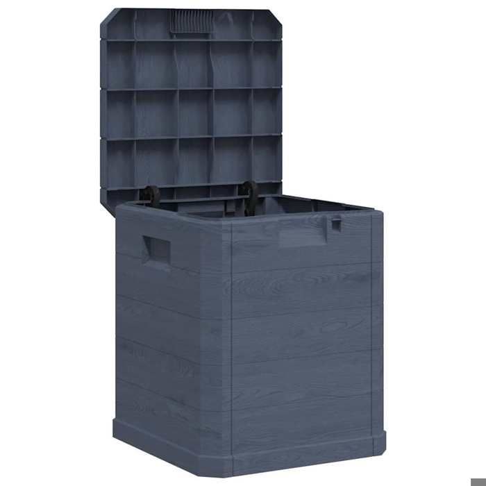 Boîte de rangement de jardin 90 L - vidaXL - anthracite - Anti intempéries - 425 x 44 x 50 cm 697llz59l