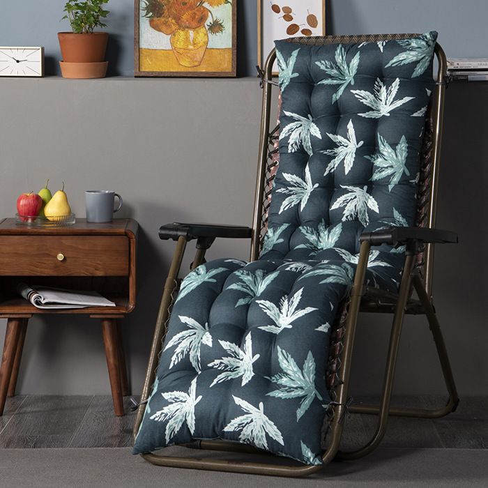 Coussin Bain de Soleil Jardin Pliable Anti-Dérapant - Marque - Modèle - Epais Confort - 48x170cm - Vert