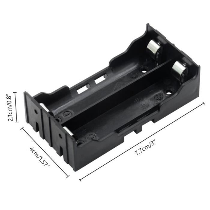 XBERSTAR 18650 Boîte de rangement pour batterie Li-Ion 18650 pour
