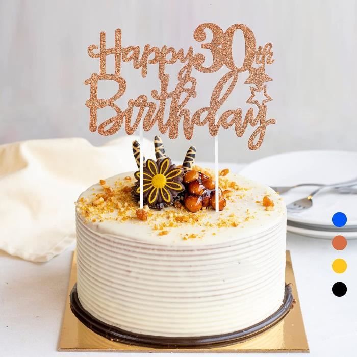Generic Décoration de gâteau de joyeux anniversaire, Fête À Thème D' anniversaire à prix pas cher