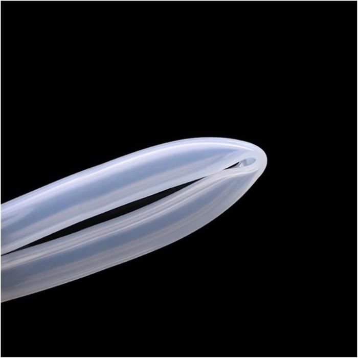 Tubage Silicone 1.6mm ID / 4.8mm OD - 1 Mètre Transparent, Tube Souple Pour Air, Eau Ou Liquides