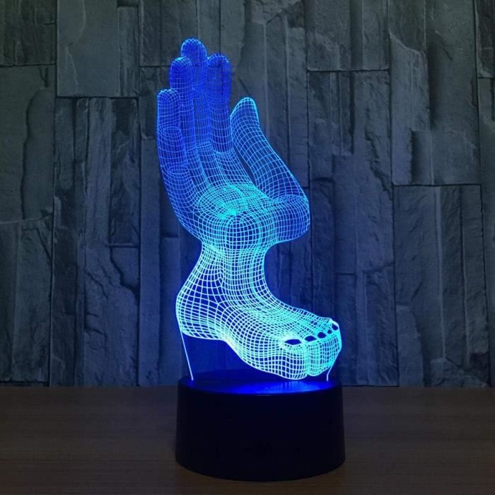 Éclairage Spécial Lampe De Nuit 3D Lampe Led Décoration Créative Lampes  Acryliques Usb Lampe De Table À Induction Humaine-J[x1605] - Cdiscount  Maison