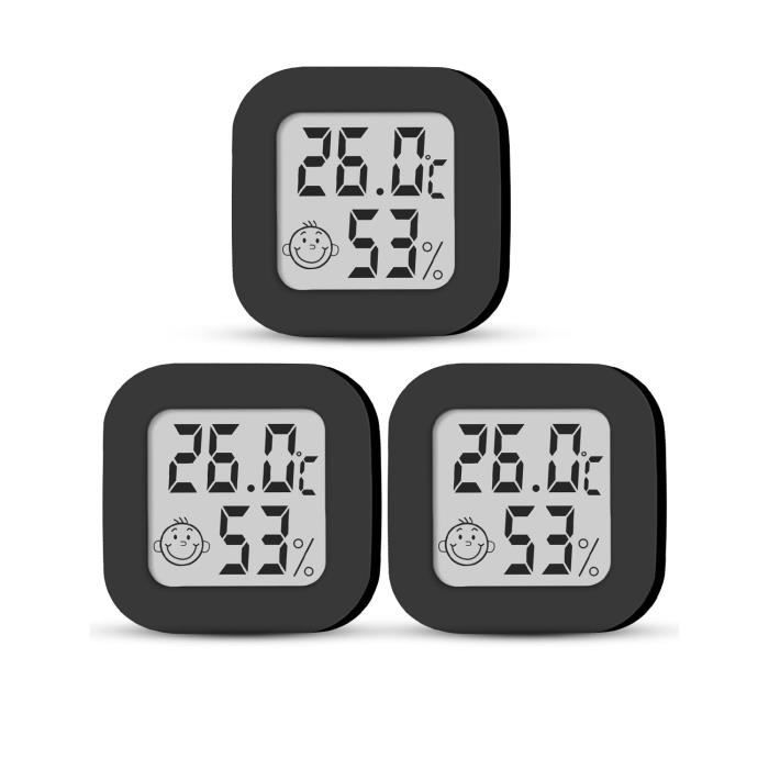 Hygromètre Numérique Thermomètre D'intérieur Humidimètre Thermomètre D'ambiance Moniteur Numérique De Température Et D'humidité Convient Aux Appareils De Mesure De Serre, De Maison Et De Bureau