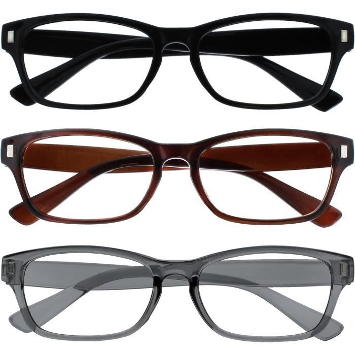 Lunettes De Lecture Set De 4 Happy Linen Company Noir Matt Gris Bleu Marine +1,50 Avec Charnières Ressort