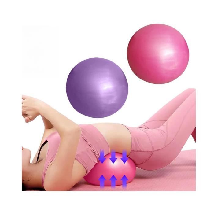 WTZHHK Ballon d'exercice 65 cm, Ballon de Yoga Pilates, Ballon siège siège Ergonomique Swiss Ball Grossesse siège pour Ballon d'équilibre Housse en Tissu Pliable pour Ballons Assis(Dark Gray