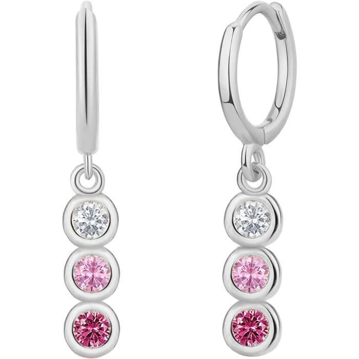 Boucles D'Oreilles Pendantes En Argent 925 Pour Femme Avec Cz Boucles D