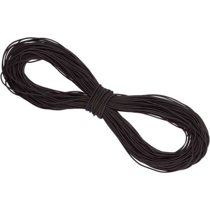 Corde élastique 8mm X 100m ART TWIST HOME – Extensible, Résistante (100 Kg), Pour Remorques, Tentes, Bâches, Transport