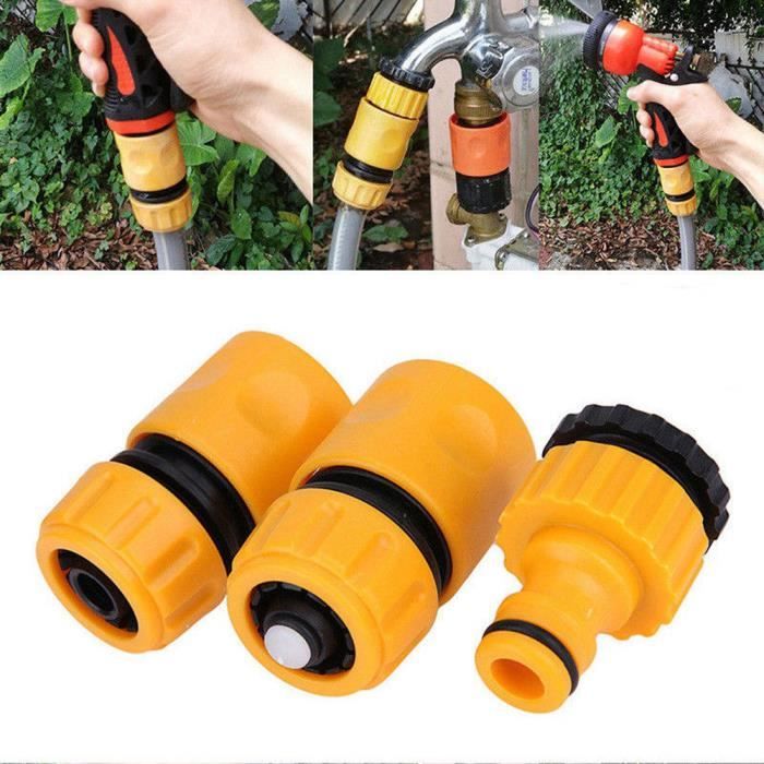 GARDENA 3Pcs Set Jardin Arrosage Tuyau Pipe-Tap Connecteur Adaptateur 