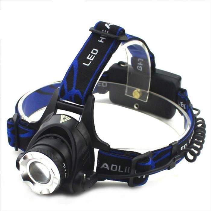 Lampe Frontale LED Puissante Rechargeable Torche Frontale Lampe Phare Orientable