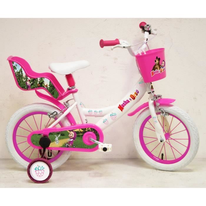 Velo fille MASHA et MICHKA 14 4 6 ans Cdiscount Sport