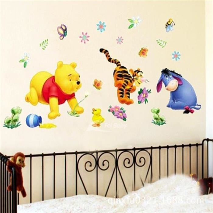 Winnie L Ourson Arbre Dessins Animes Animal Mur Autocollants Pour Enfants Chambres Maison Decor Enfant Art Stickers Design 3d Deco Achat Vente Stickers Cdiscount