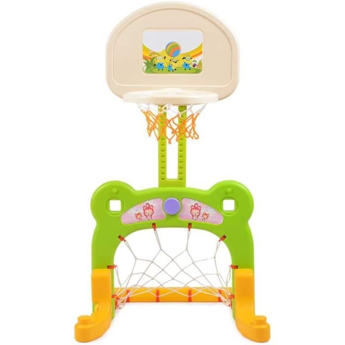 Panier De Basket Enfant 4 En 1 - Hauteur Réglable - Basket, Foot, Golf Et Anneaux