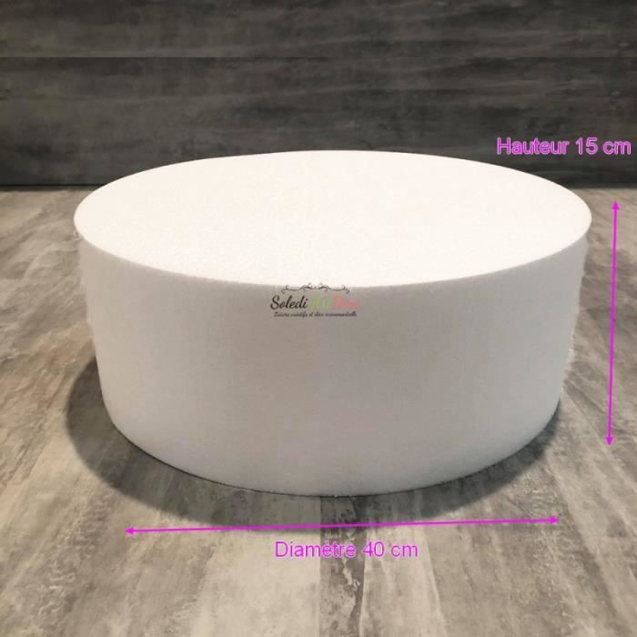 Disque En Polystyrène Haute Densité - Épaisseur 15 Cm, Diamètre 20 Cm, 28 Kg/m³, Pour Maquette, Bricolage - 5