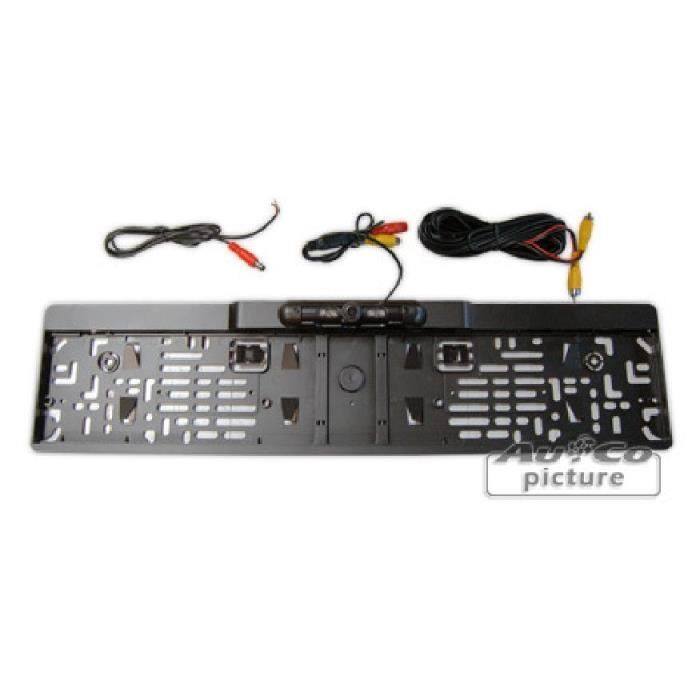 Support de plaque d'immatriculation camera de recul -+Vision Nocturne-
