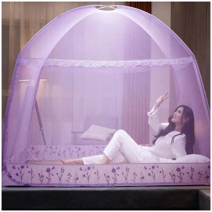 Moustiquaire dôme popup pour lit - 200 x 180 - Blanc | Leroy Merlin