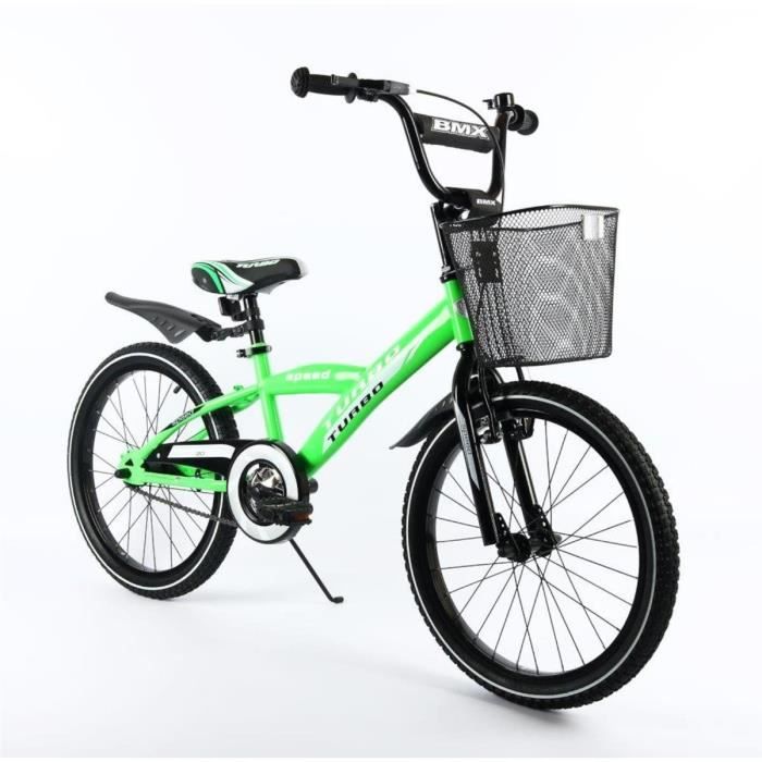 Panier de frein à rétropédalage de vélo pour enfants à partir de 6 ans BMX 20 pouces Vélo par SaintBaby Green 04