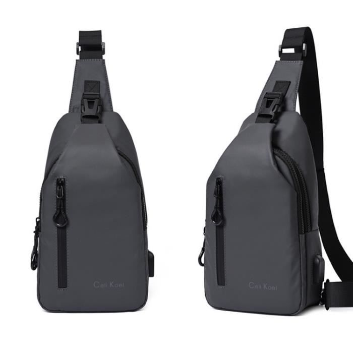 Sac de Poitrine Homme Sacoche Bandouli re Homme et Femme avec Port