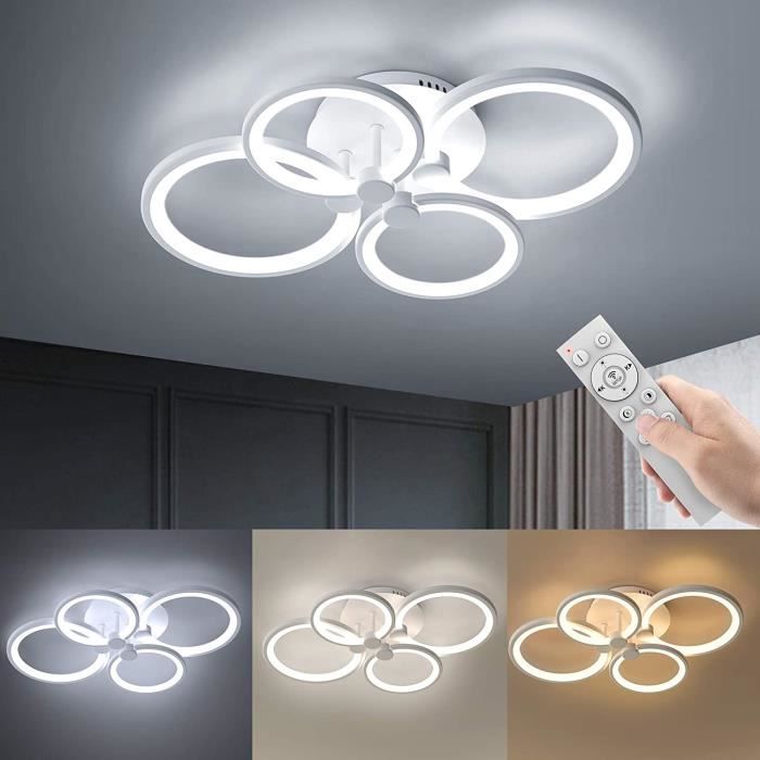 Grand Plafonnier Avec Ventilateur LED Pour Chambre à Coucher
