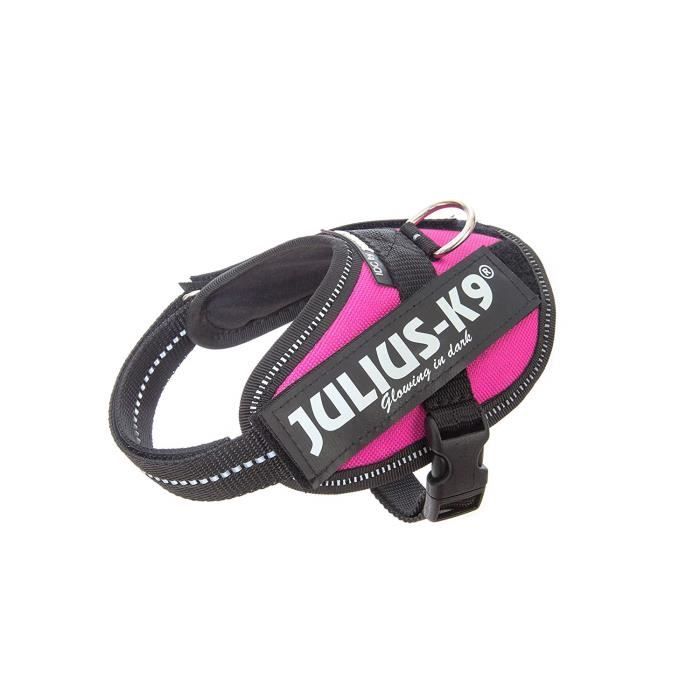 Julius-K9 IDC-Power Harnais pour Chien Rose Fleuri Taille 2