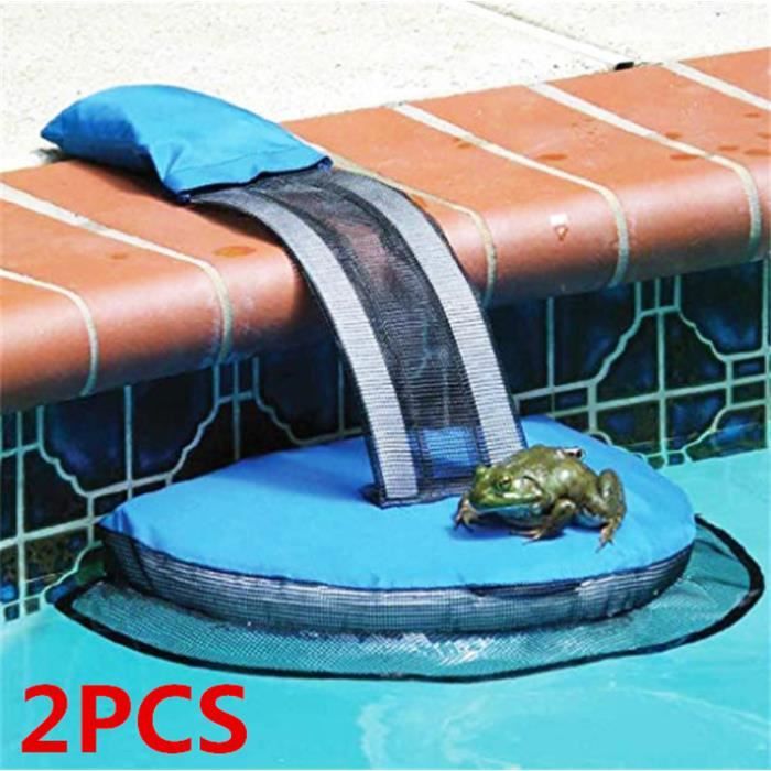Lot de 2 Piscine Float Piscine Évasion Rampe Piscine Animaux Protection Net Canal Évasion Critter Épargner Pour Fog Oiseaux Critter