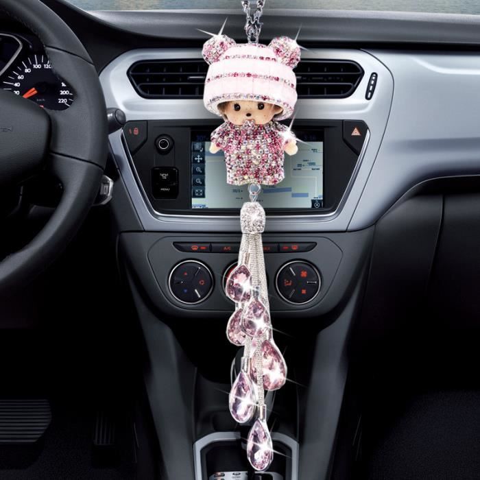 Pendentif Dés En Peluche Pour Rétroviseur - 7x7x14 Cm, Velours Doré, Décoration Voiture Rétro Et Fun