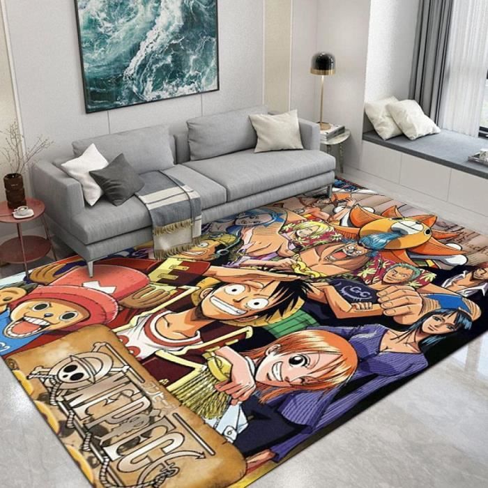 One Piece Shaggy Fluffy Antiderapant Tapis De Sol 3d Tapis Antiderapant Tapis Salle A Manger Salon Doux Enfant 152x213cm 4174 Cdiscount Maison