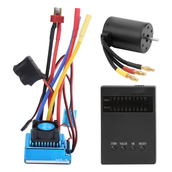 Fdit Moteur sans balais avec 60A ESC 3650 4300KV moteur sans brosse
