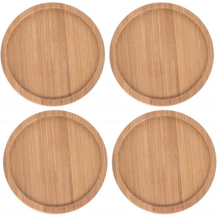 Soucoupes Pour Pots De Fleurs - Lot De 5 Plateaux Ronds 8 Cm, Poterie, Pour Plantes D'intérieur Et Bonsaïs