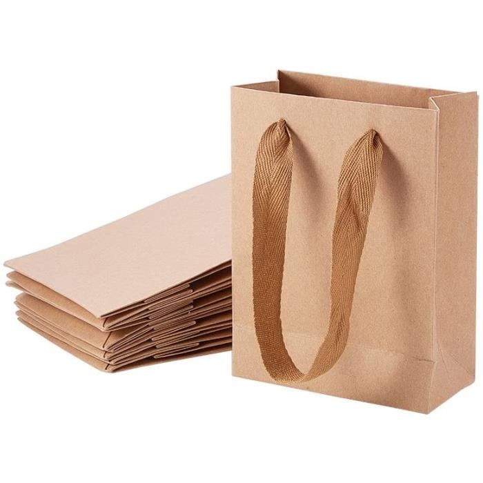 10 pcs petit sac en papier kraft marron gâterie sac cadeau sacs de  transporteur avec poignées 16 x 12cm pour anniversaire, ma 726 - Cdiscount  Beaux-Arts et Loisirs créatifs
