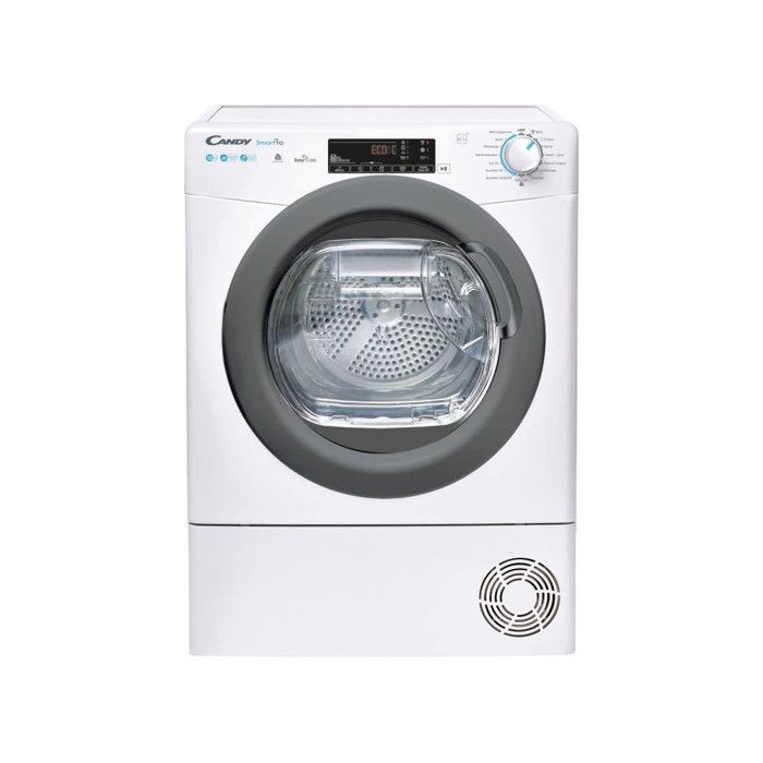 CANDY Sèche-linge frontal Pompe à Chaleur 10kg tambour 125L Départ Différé - Candy