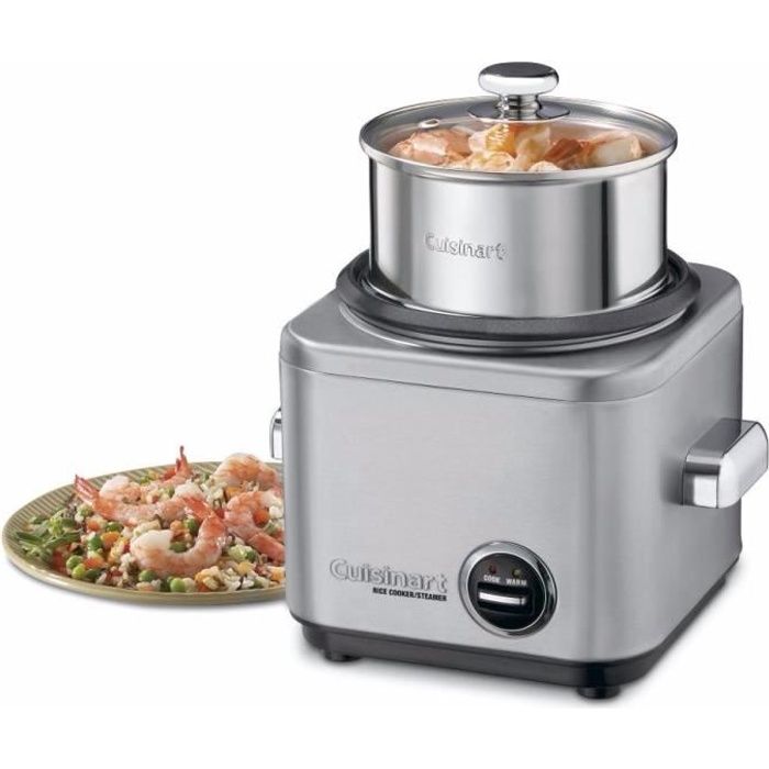 Cuiseur à riz CUISINART CRC400E - Inox - 0.8L - Revêtement antiadhésif